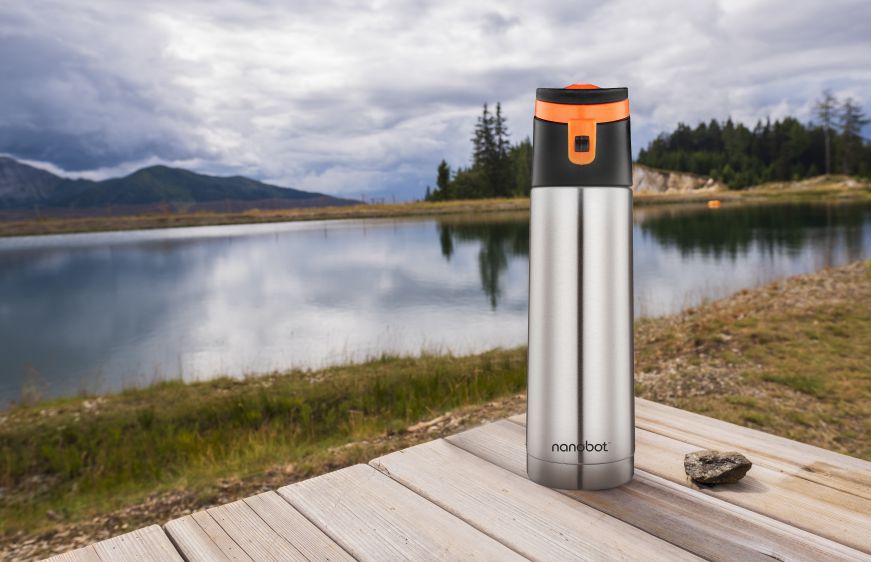 Nanobot Thermos vacuum Flask- Customized Double Insulated Stainless Steel Water Bottle- Nanobot